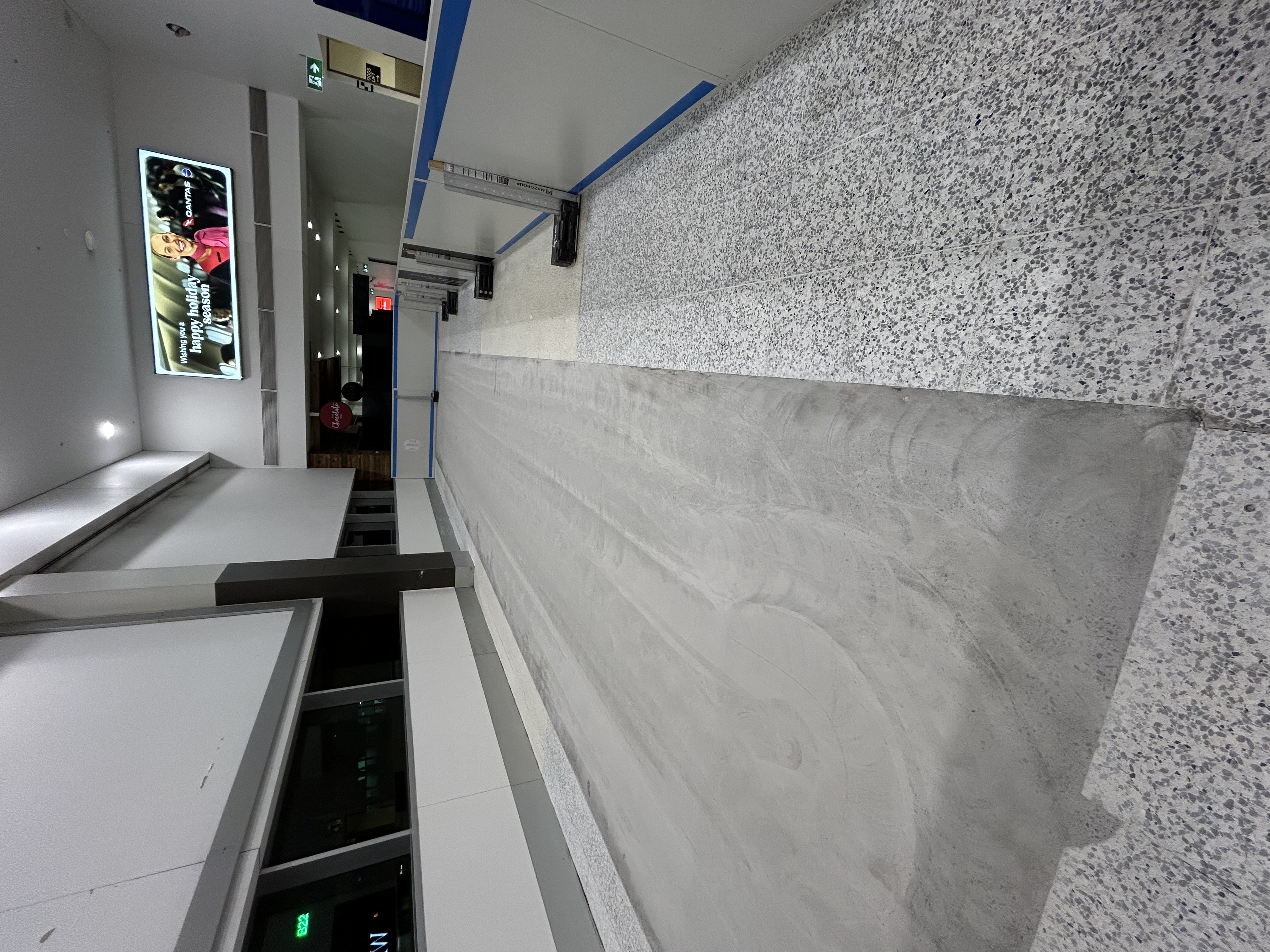 Smooth concrete surface after professional grinding