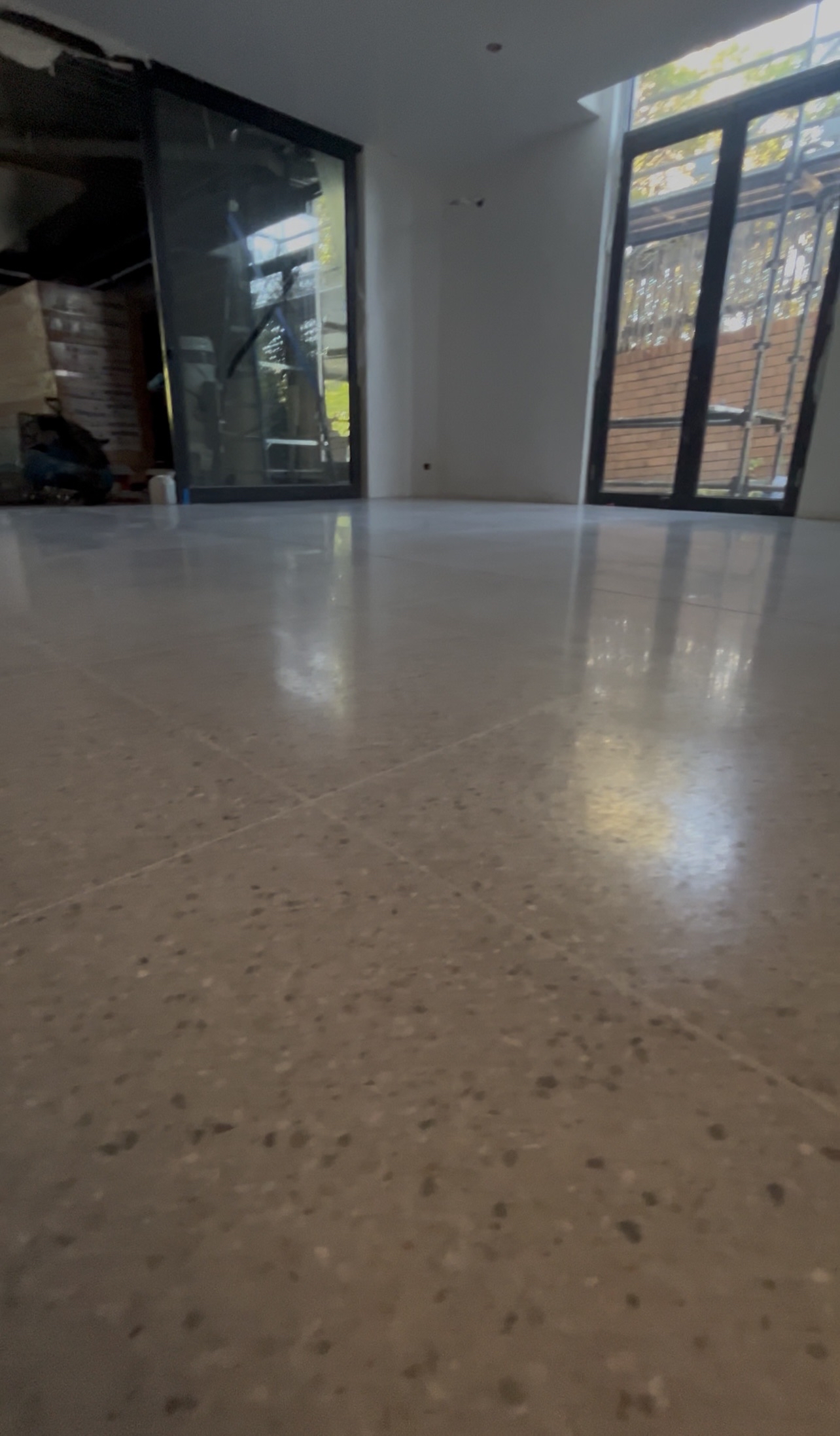 Brilliant polished stone surface after Claraseal's professional polishing services